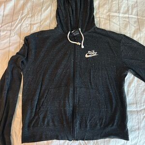 Nike lightweight Charcoal Full-Zip Hoodie
